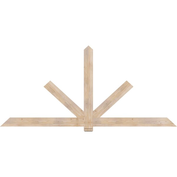 Ekena Millwork Kennewick Smooth Timber Gable Bracket, Douglas Fir, 108"W x 49"H x 1 1/2"D x 5 1/2"F, 11/12 Pitch GBW108X49X0206KEN00SDF - main